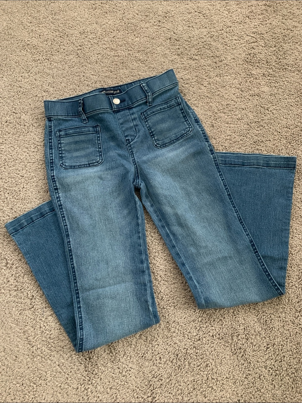 Vanilla Star Girls Blue Flare-Leg Jeans